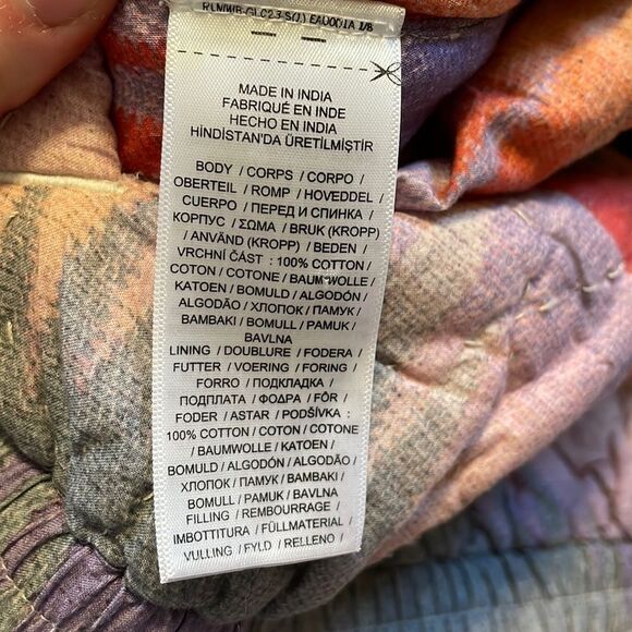 Ralph Lauren Vintage Reversible Quilted Jacket Aztec Floral - Picture 8 of 13